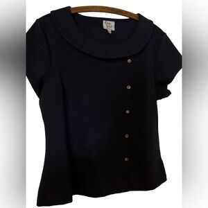 Bea and Dot by ModCloth Navy Blue Top Size L